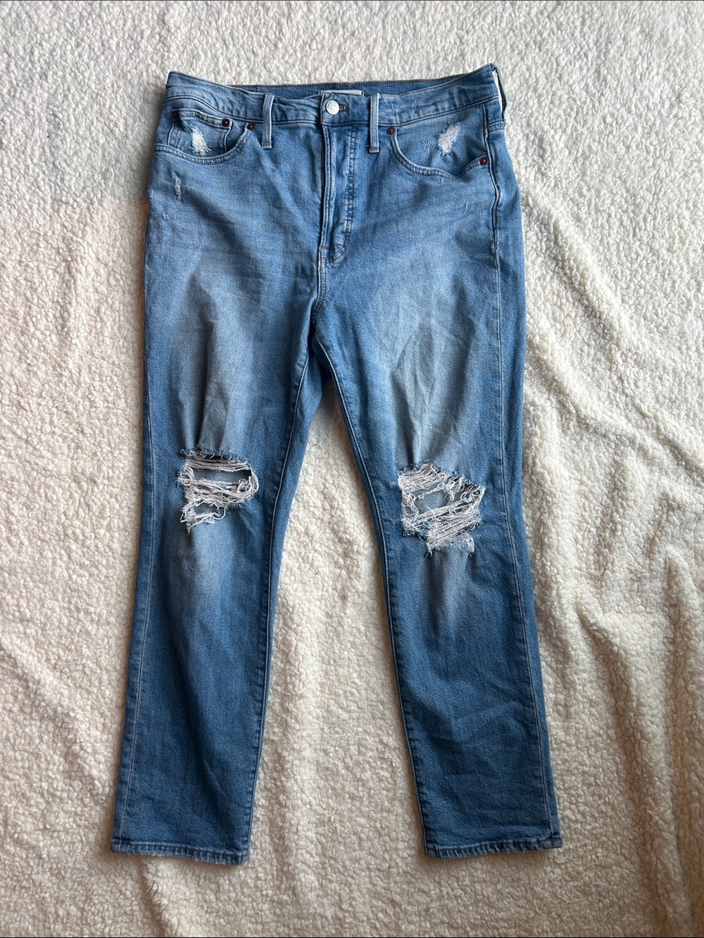 Madewell Light Blue Distressed The Perfect Vintage Jean